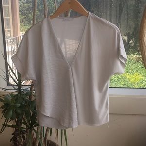 Zara deep V shirt